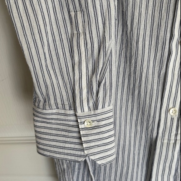 Vince Striped Boxy Button Down - Picture 11 of 14